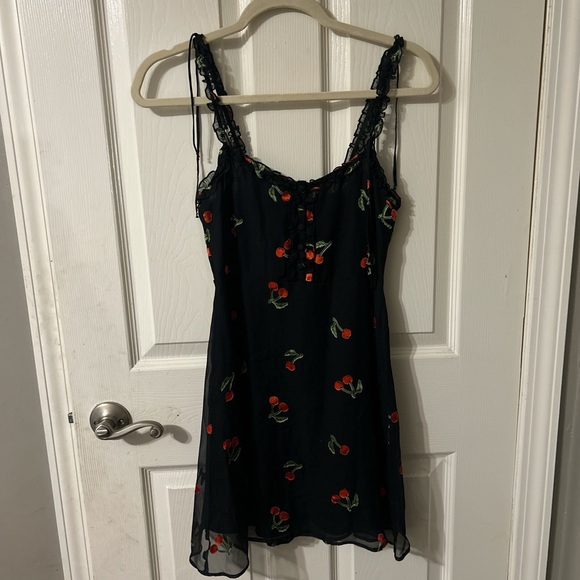 For Love and Lemons Cherry Print Mini Dress - Picture 6 of 7